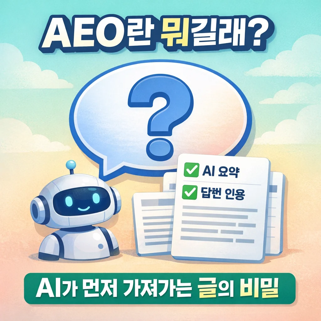 AI 검색 최적화 전략: AEO(Answer Engine Optimization)란?
